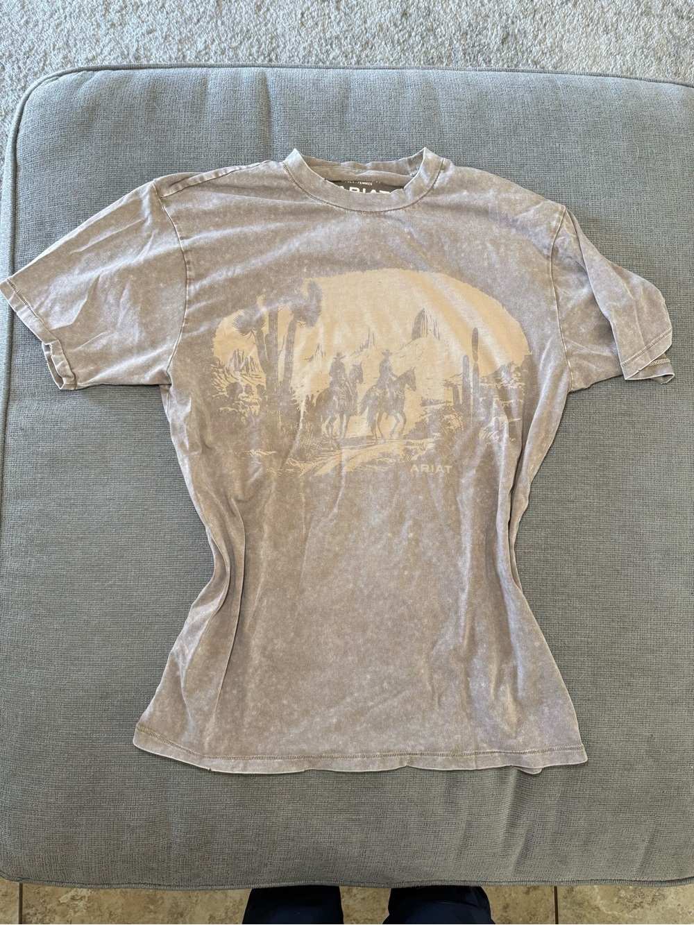 Ariat Faded Taupe Graphic Short Sleeve Tee